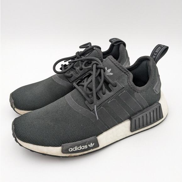 Adidas Originals Nmd R1 Black White GS Youth sneakers size US5 EU37 1/3 - Picture 1 of 12